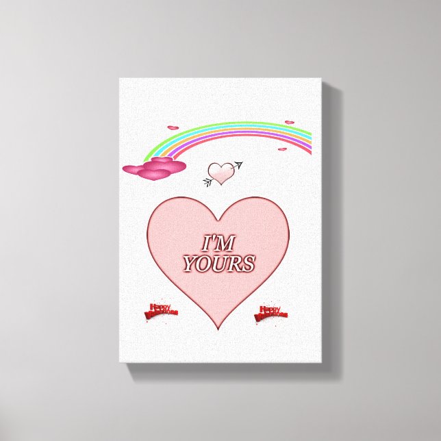 El día de San Valentín de impresión de lienzo exte (Anverso)