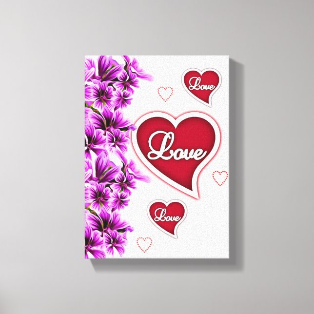 El día de San Valentín de impresión de lienzo exte (Anverso)