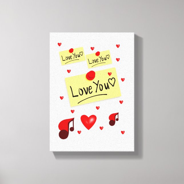 El día de San Valentín de impresión de lienzo exte (Anverso)