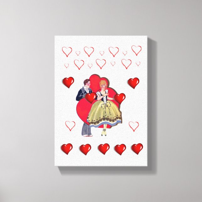 El día de San Valentín de impresión de lienzo exte (Anverso)