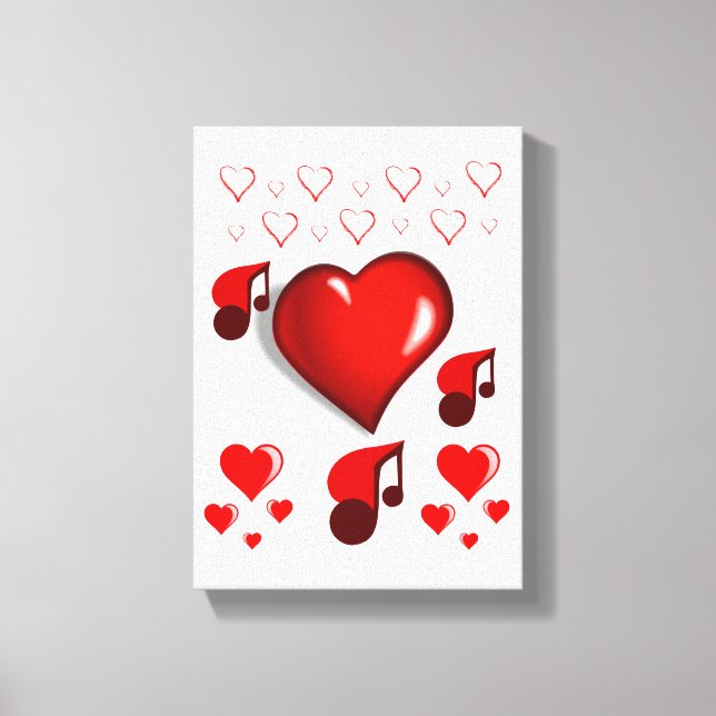 El día de San Valentín de impresión de lienzo exte (Anverso)