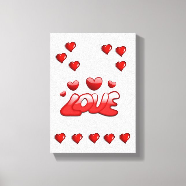 El día de San Valentín de impresión de lienzo exte (Anverso)