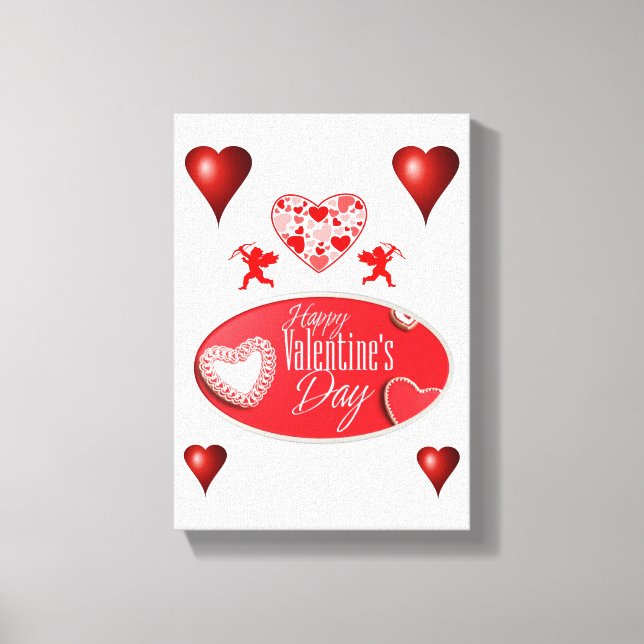 El día de San Valentín de impresión de lienzo exte (Anverso)