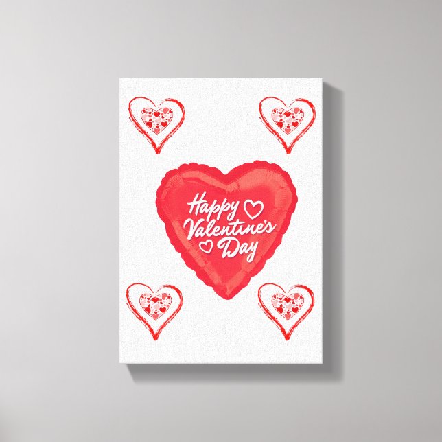 El día de San Valentín de impresión de lienzo exte (Anverso)
