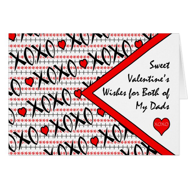 El día de San Valentín de My Dads, XOXO Design (Anverso (Horizontal))