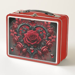 El día de San Valentín de rosas rojas góticas