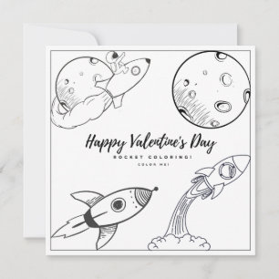 El día de San Valentín de tarjeta de niño de la pá