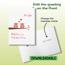 El día de San Valentín dos lindas tarjetas de vaca