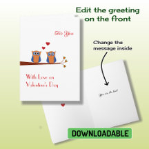 El día de San Valentín dos lindas tarjetas de vaca