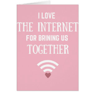 El día de San Valentín en línea de la tarjeta d