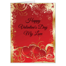 El día de San Valentín feliz gigante mi tarjeta