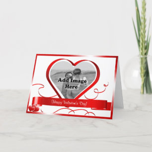 ¡El día de San Valentín feliz! Plantilla con foto