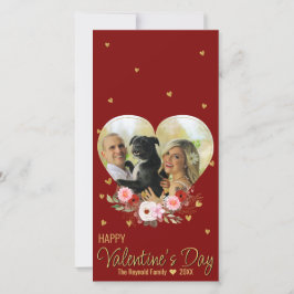 El día de San Valentín Foto Oro Purpurina Corazón 