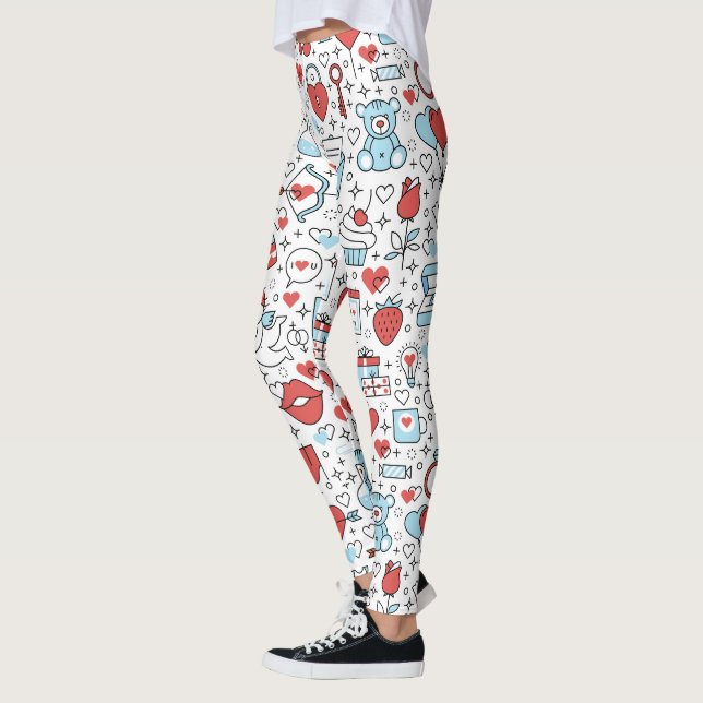 El día de San Valentín Icons leggings (Izquierda)