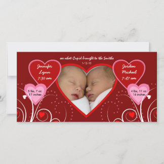 El día de San Valentín - Invitación para bebés de 
