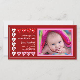 EL DÍA DE SAN VALENTÍN - INVITACIÓN RECIÉN NACIDO