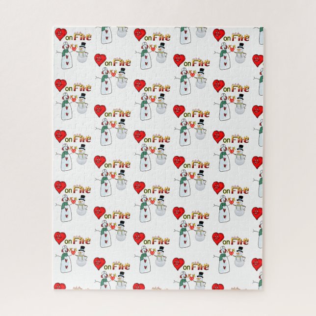 El día de San Valentín Jigsaw Puzzle Hearts Fire S (Vertical)