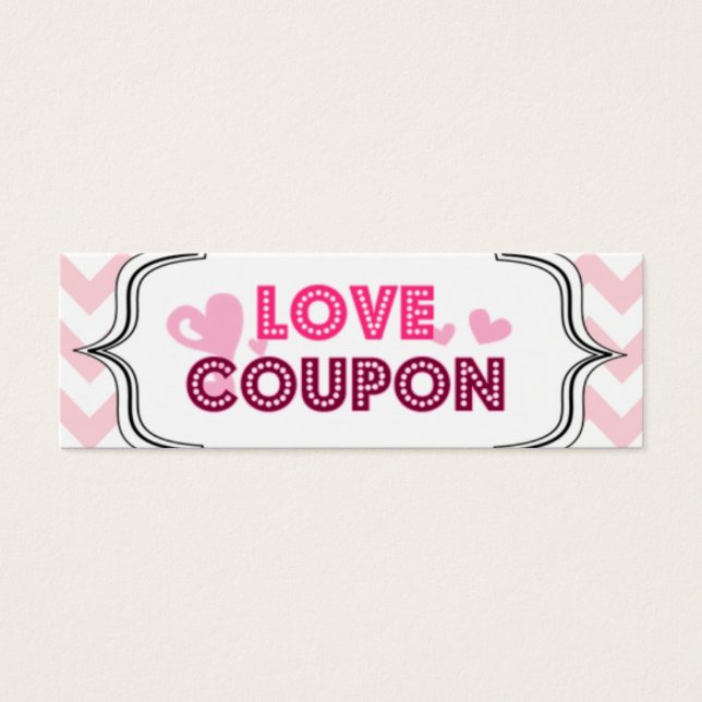 El día de San Valentín Love Coupons (Frente)
