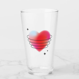 El día de San Valentín planeta de corazón rojo