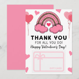 El día de San Valentín profesor titular de tarjeta