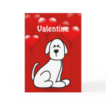 El día de San Valentín Puppy Dog Wuf Tu Tarjeta De