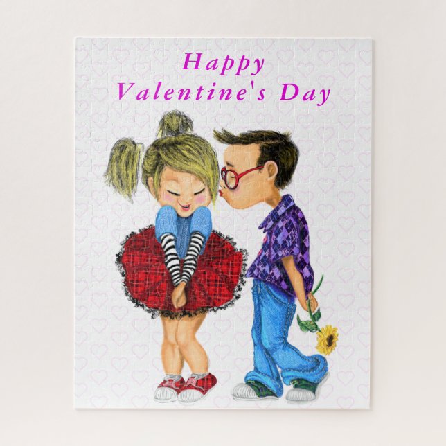 El día de San Valentín Puzzle Gift Romantic Couple (Vertical)