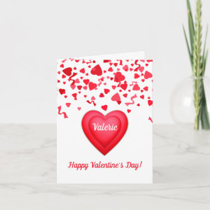 El día de San Valentín Rojo Corazón de Confetti Do