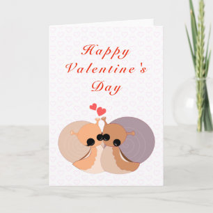 El día de San Valentín romántico tarjeta de pareja