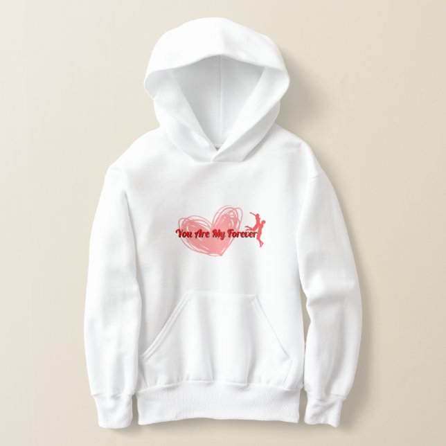 El día de San Valentín Romático Hoodie "Eres Mi Fo (Distribución )