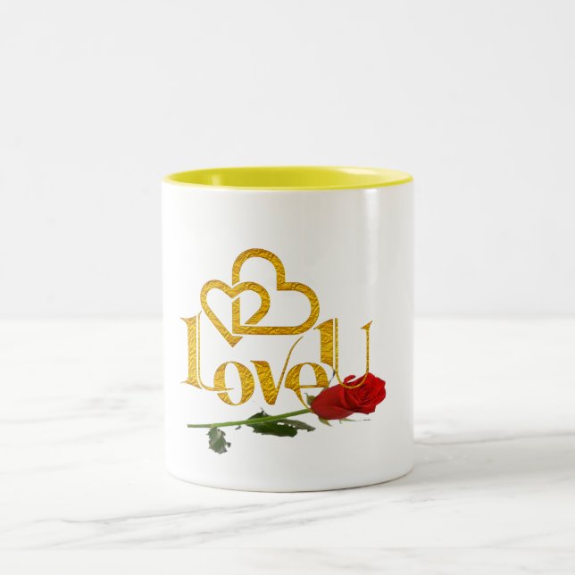 el día de San Valentín rosa taza de café lindo amo (Centro)