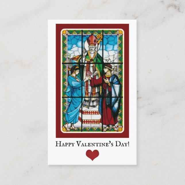 El día de San Valentín saluda tarjetas de oración  (Anverso)