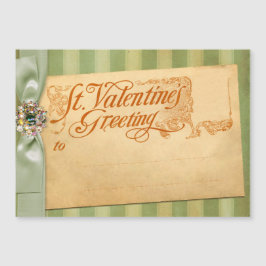 El día de San Valentín Saludo Antiguo Vintage