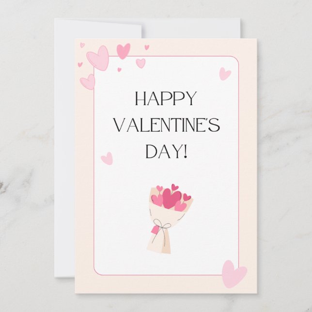 el día de San Valentín, tarjetas de vacaciones (Anverso)