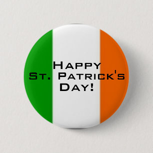 ¡El día de St Patrick - botón brillante!