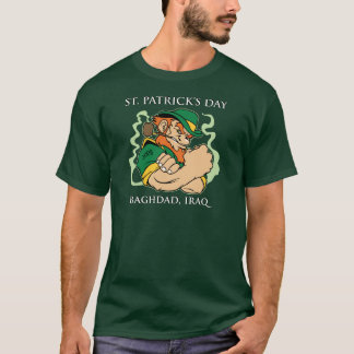 El día de St Patrick - camiseta de Bagdad, Iraq