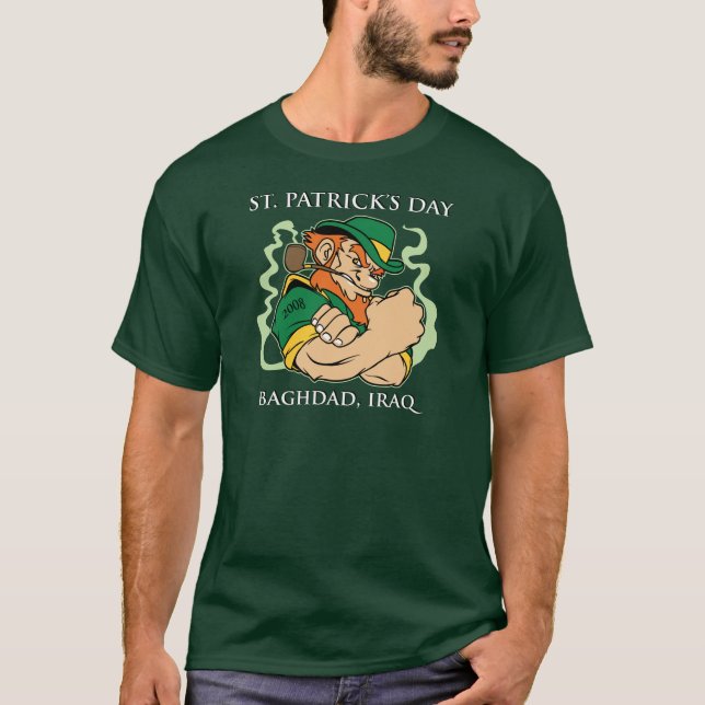El día de St Patrick - camiseta de Bagdad, Iraq (Anverso)