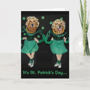 El día de St Patrick de oro de la plantilla