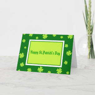El día de St Patrick feliz - tarjeta
