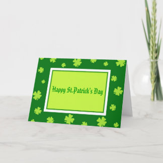 El día de St Patrick feliz - tarjeta