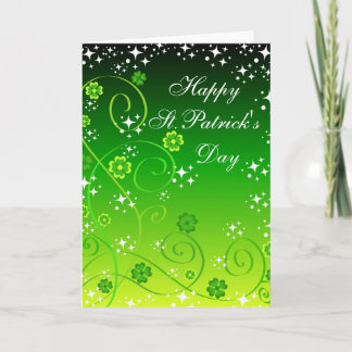 El día de St Patrick feliz - tarjeta