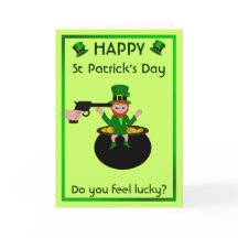El día de St Patrick usted siente la tarjeta de