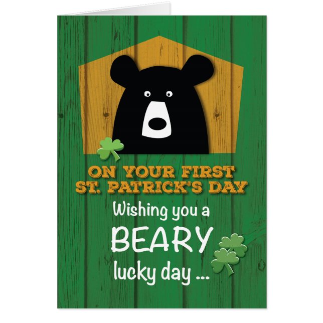 El Día del Niño Primero San Patricio con Oso y Sha (Frente)