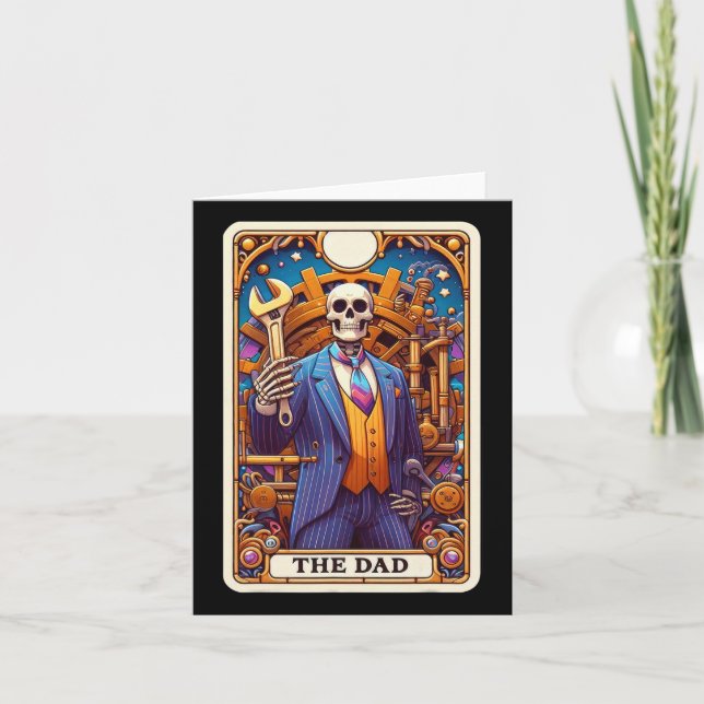 El Día del Padre Papá Baba con la Tarjeta Tarot (Anverso)
