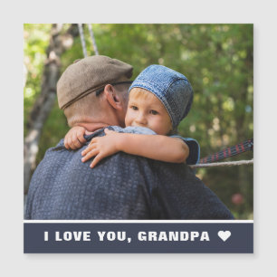 El día del padre te amo tarjeta magnética de fotos