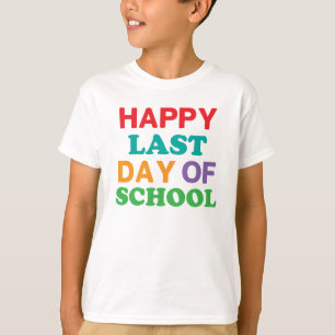 El día pasado feliz de camisa de la escuela