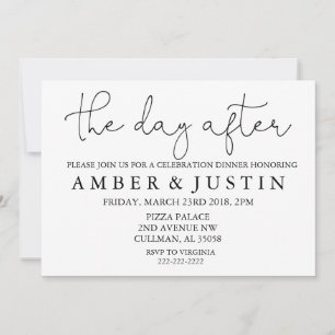 El día siguiente Invitación