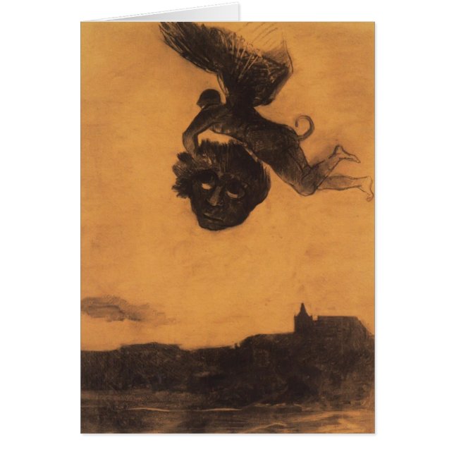 El diablo de Odilon Redon- toma una cabeza en el (Frente)