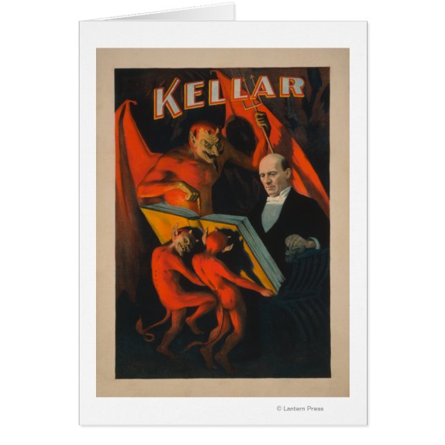 El diablo Kellar y los demonios con el Poster del  (Frente)