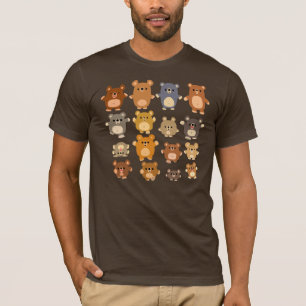 El dibujo animado lindo lleva la camiseta