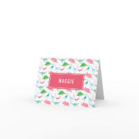 Tarjeta pequeña plegada